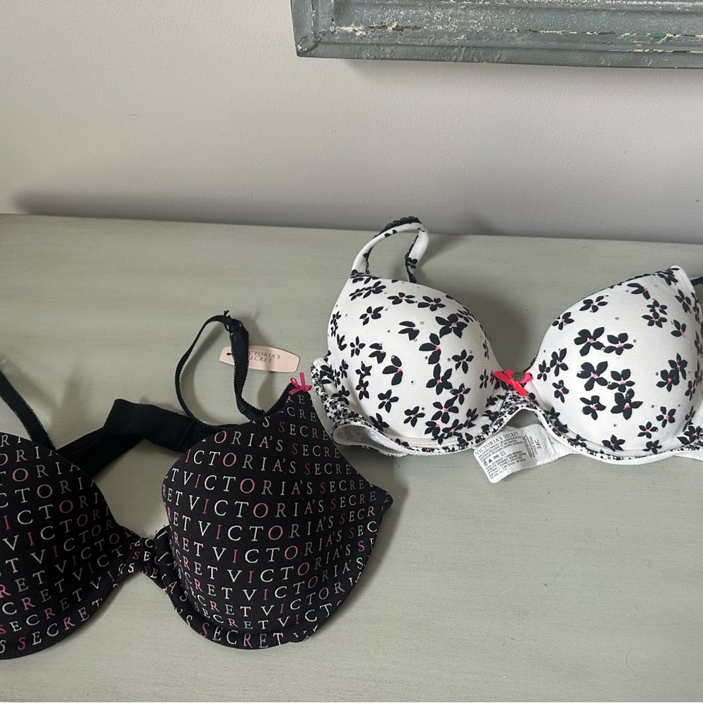 Victoria secret lined demi women’s bras lot of 2